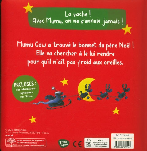 Mumu Cow : le bonnet du Père Noël Livres OLF