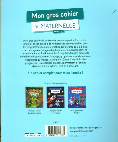 Mon gros cahier de maternelle: activités 3-5 ans Cahiers de jeux La Family Shop