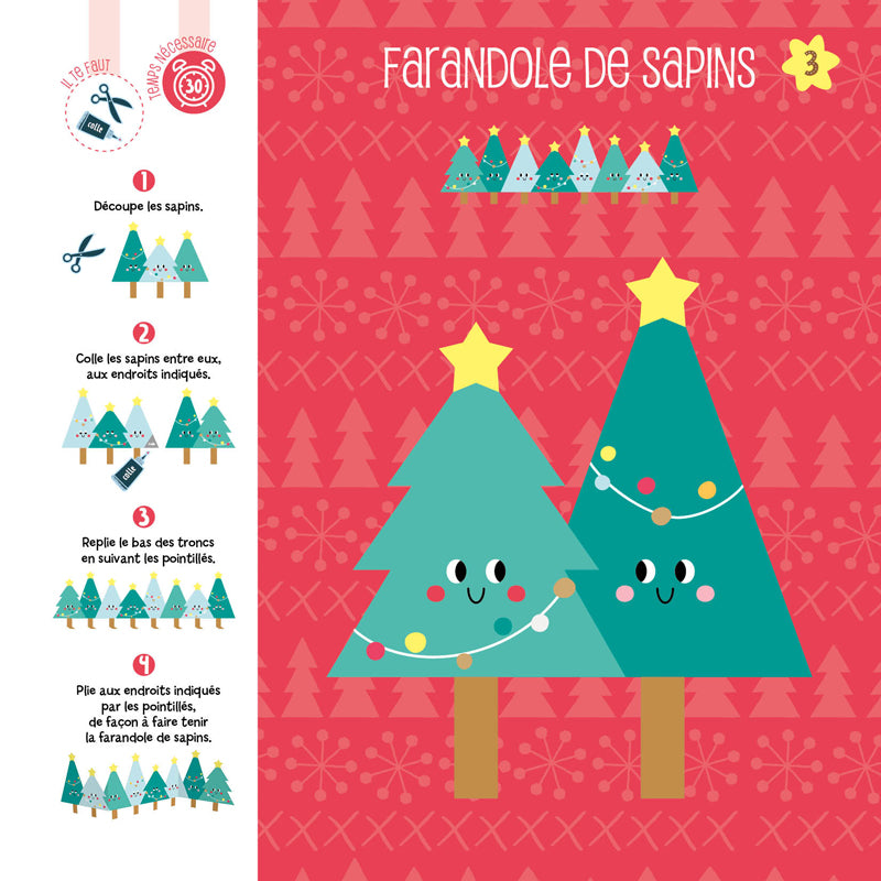 Mon calendrier de l'Avent : 24 activités amusantes pour attendre Noël Cahiers de jeux OLF