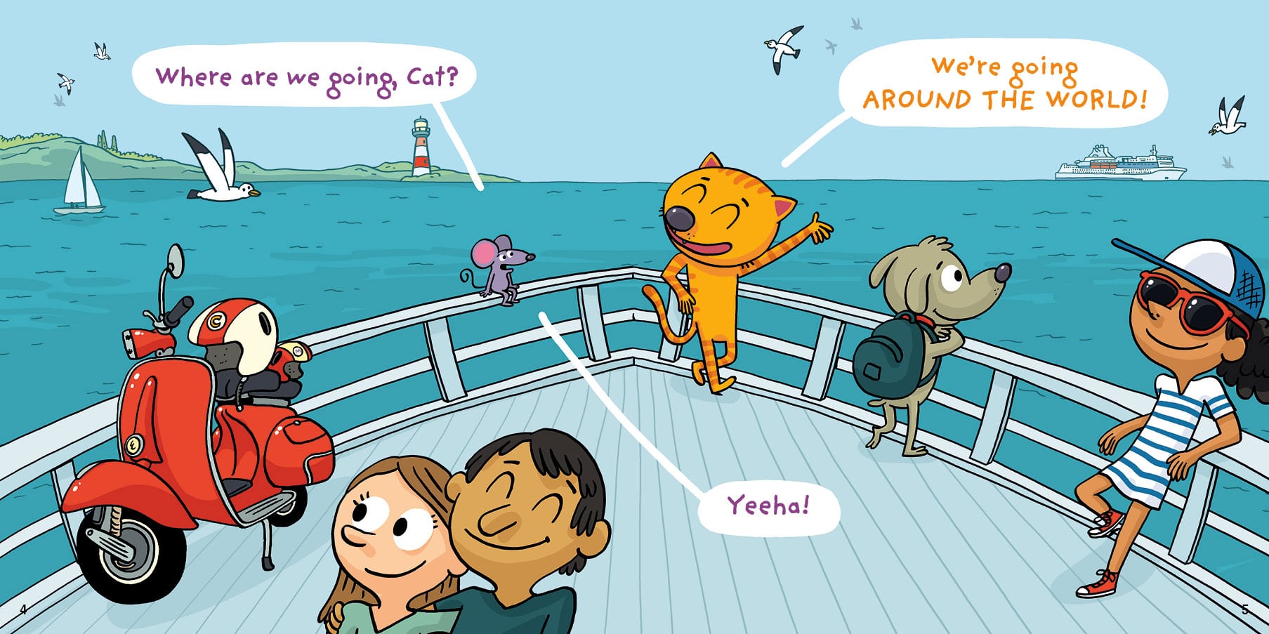 Cat And Mouse; Go around the world - Niveau 1 - J'apprends l'anglais avec Cat And Mouse  servidis