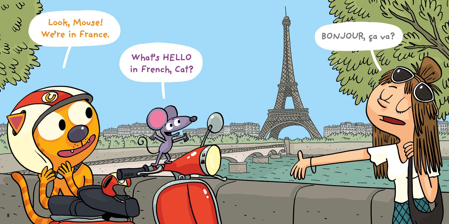 Cat And Mouse; Go around the world - Niveau 1 - J'apprends l'anglais avec Cat And Mouse servidis