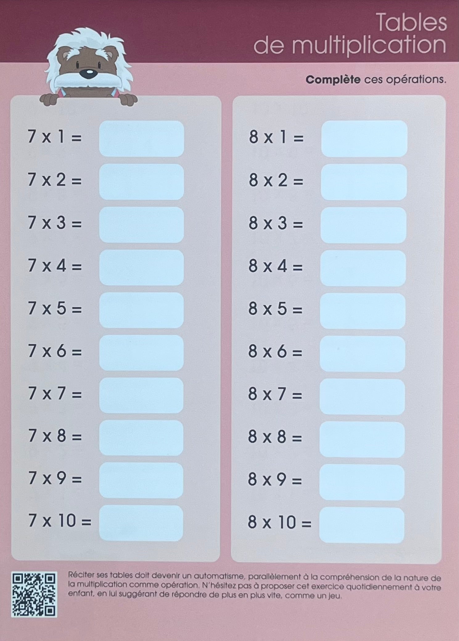 Maths. Exercices avec la pédagogie de Singapour - 5ème primaire - 8 ans Montessori & Steiner OLF