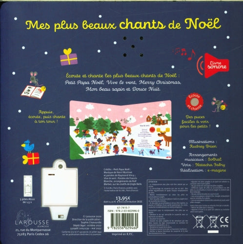 Mes plus beaux chants de Noël - Livre sonore Livres La Family Shop