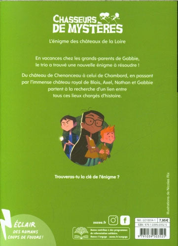 Chasseurs de mystères T.6 - Châteaux de la Loire Livres Auzou - OLF