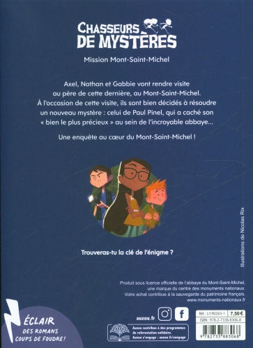 Chasseurs de mystères T.5 - Mission Mont-Saint-Michel Livres Auzou - OLF