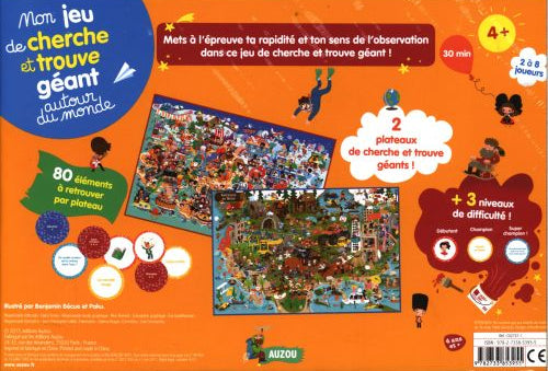 Mon jeu de Cherche et Trouve géant autour du monde - Nouvelle Edition Jeux & loisirs créatifs La family shop