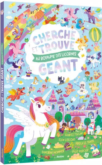 Cherche et trouve Géant Au Royaume des Licornes ! Livres La family shop