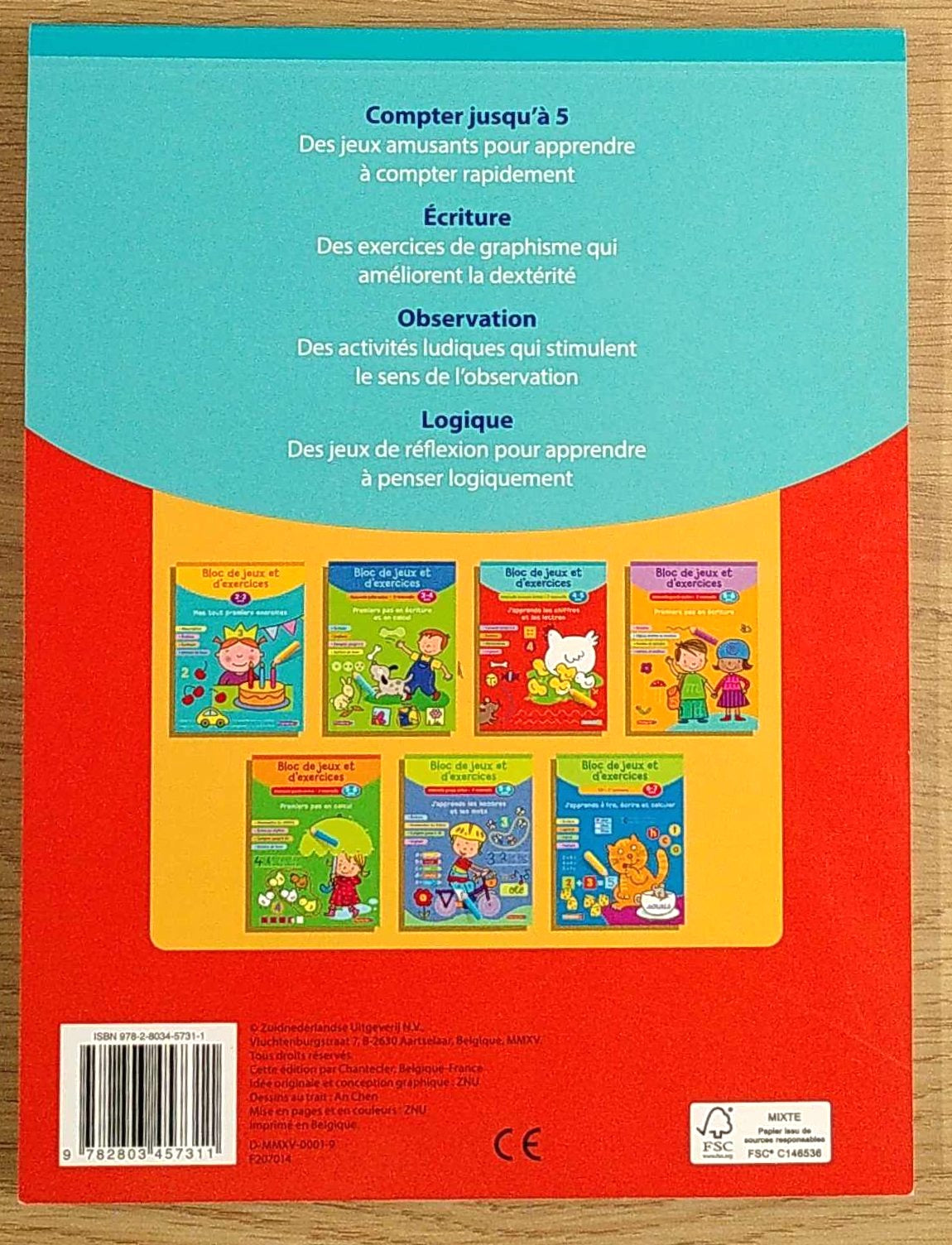 J'apprends les chiffres et les lettres (4-5 ans) Cahiers de jeux OLF