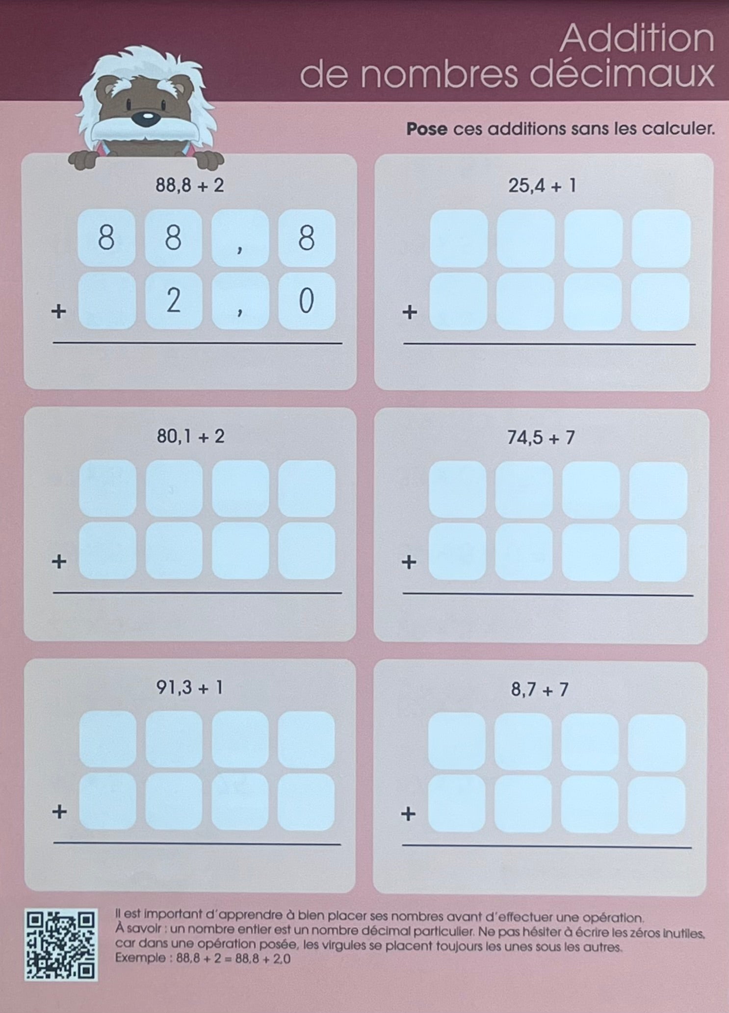 Maths. Exercices avec la pédagogie de Singapour - 6ème primaire - 9 ans Montessori & Steiner OLF