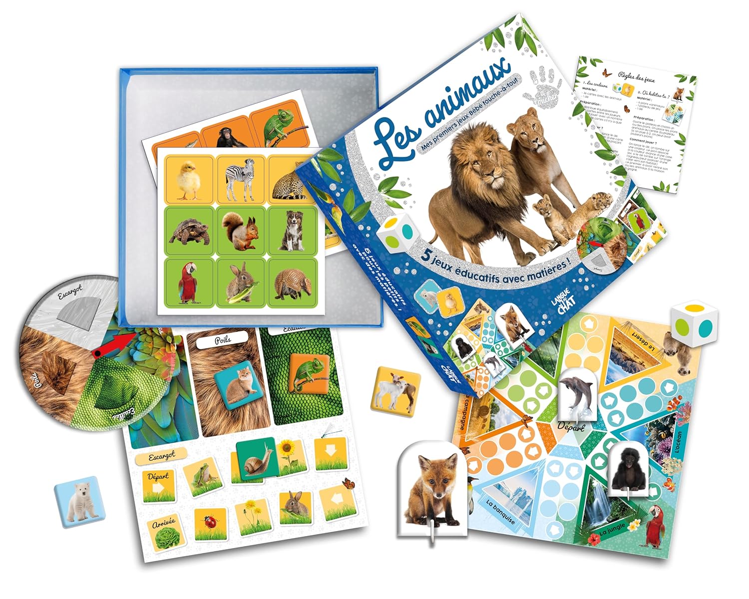 Mon coffret Bébé touche-à-tout : Les animaux - Jeux éducatifs Jeux & loisirs créatifs OLF