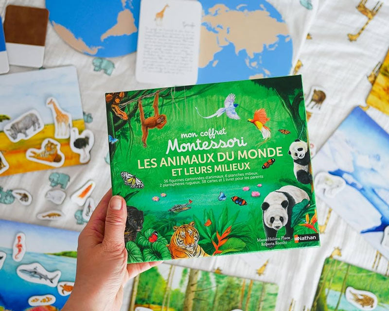 Les animaux du monde et leurs milieux - Coffret Montessori Montessori & Steiner La Family Shop