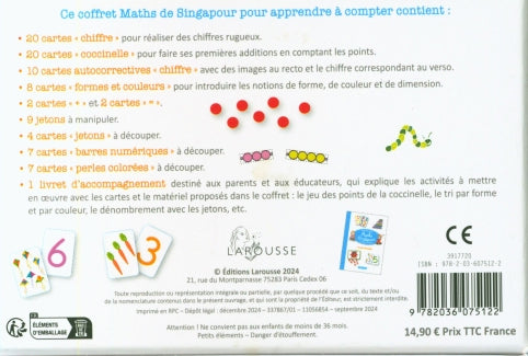 Mon petit coffret de maths de Singapour Montessori & Steiner OLF - Larousse - +1.-