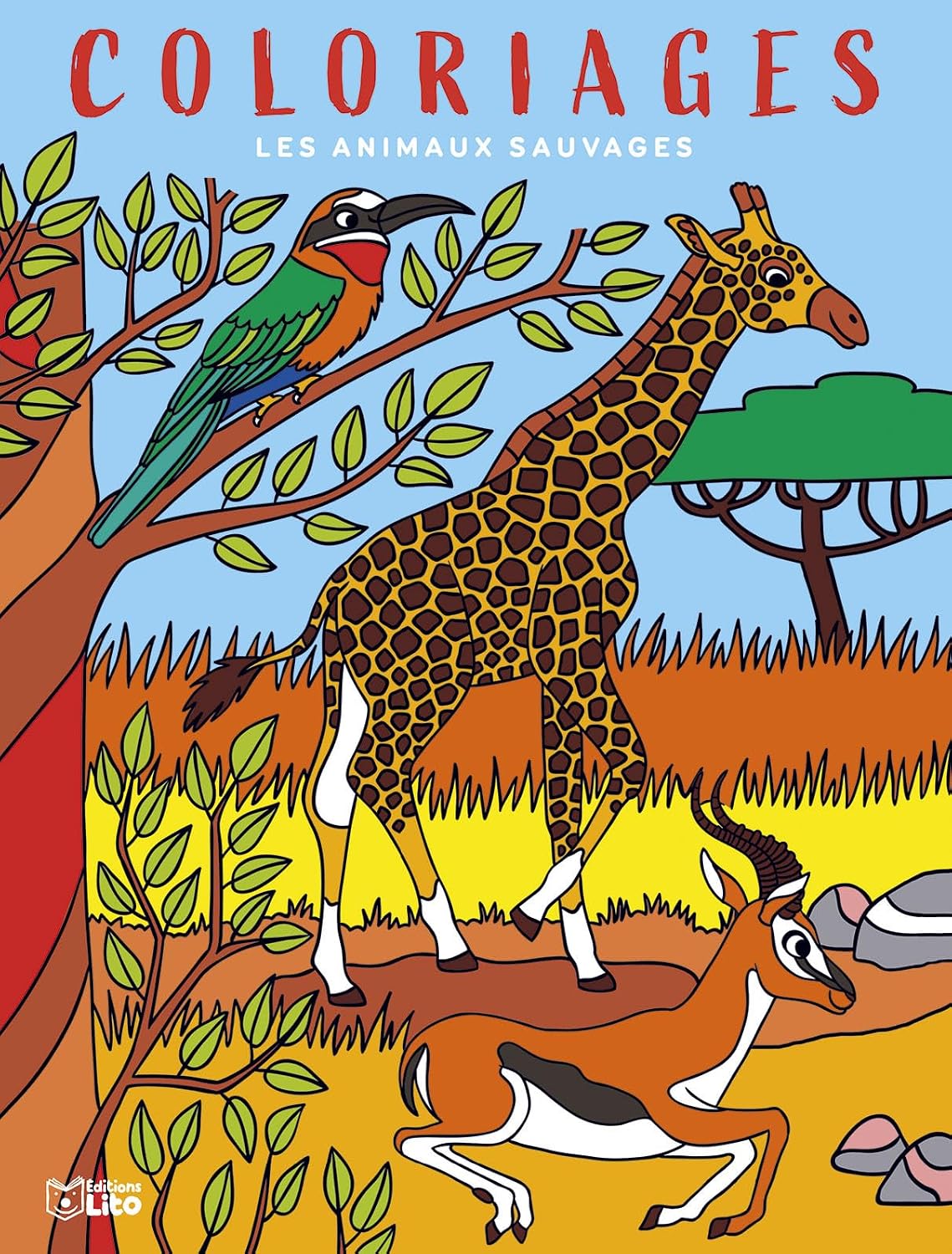 Mes grands coloriages - Les animaux sauvages