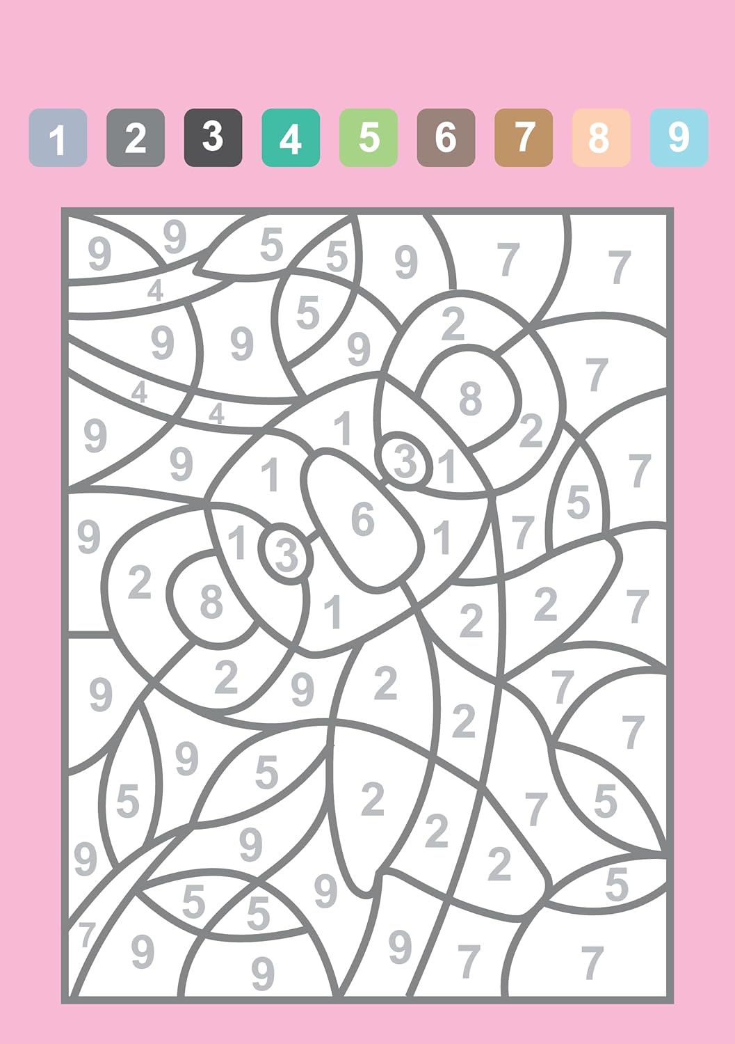 Mon bloc de coloriages magiques - Les chiffres - Les bébés animaux Cahiers de jeux Dilisco - OLF