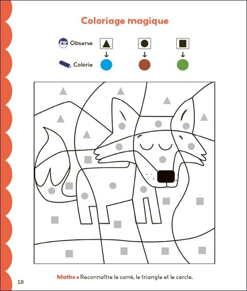 Coloriages malins - Lecture et Maths - 3-4 ans Cahiers de jeux OLF (Interforum)