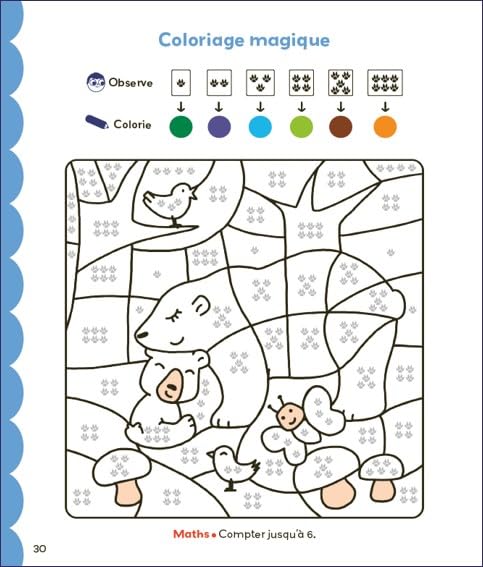 Coloriages malins - Lecture et Maths - 1P Cahiers de jeux OLF (Interforum)