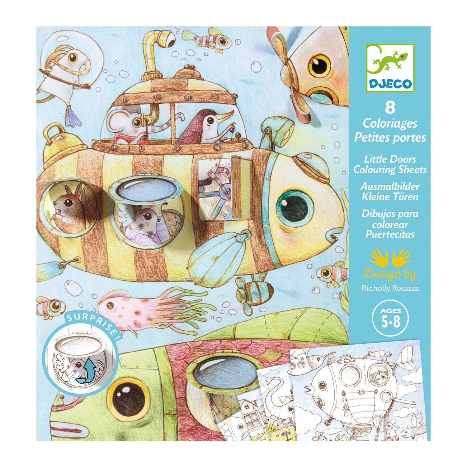 Coloriages surprises - Le voyage de Malo Jeux & loisirs créatifs Carletto