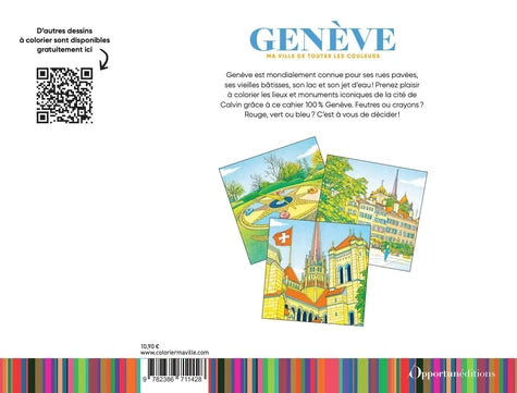 Genève . ma ville de toutes les couleurs - coloriage