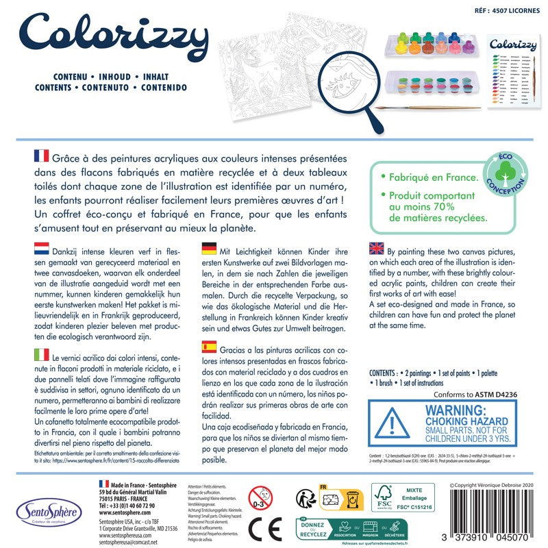 Colorizzy Papillons - atelier de peinture au numéro Jeux & loisirs créatifs Swissgames