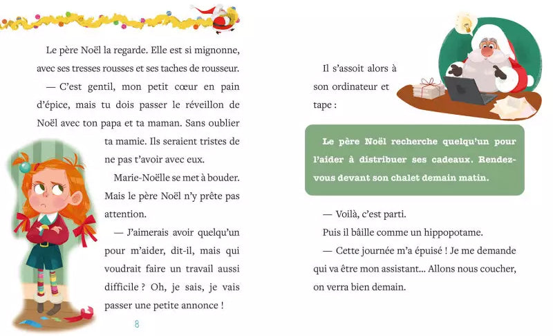 Le concours du Père Noël  - Mon premier roman de l'Avent Livres OLF