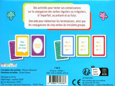 Conjugaison - Mes cartes à jouer - Jeu éducatif
