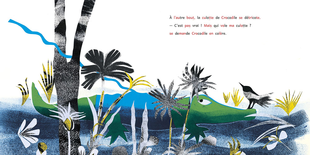 Le crocodile, l'hippopotame, le lion et Aglaé l'araignée - Dyslexie Livres OLF