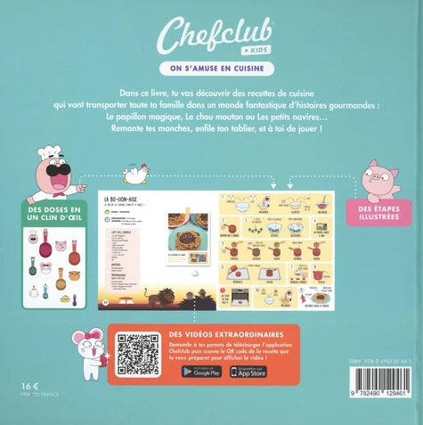 Livre de cuisine Kids ChefClub - Recettes d'enfants dès 4 ans - ok Livres OLF