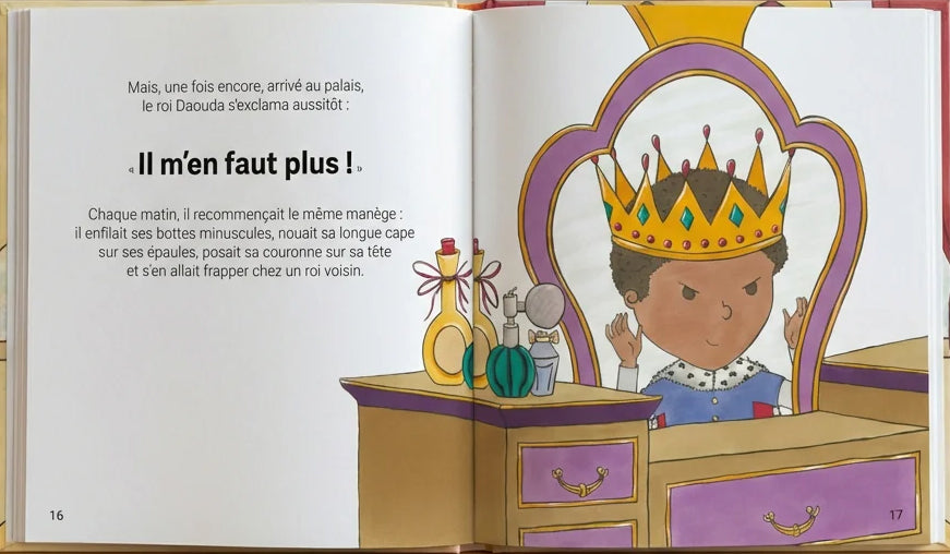 Colère et frustration : Le Roi Daouda - Livre enfant colère et frustration Livres OLF - Editions visibles
