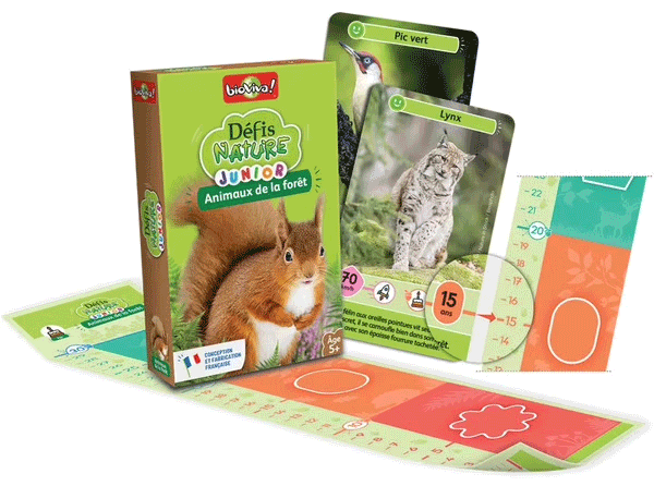 Défi nature Junior - les animaux de la forêt - Jeu de défis dès 5 ans