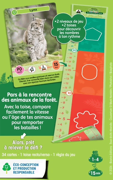 Défi nature Junior - les animaux de la forêt - Jeu de défis dès 5 ans