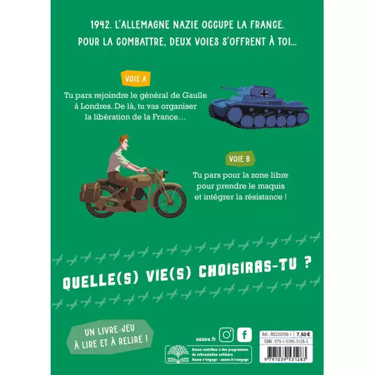 Deviens le héros - La seconde guerre mondiale Livres Auzou - OLF