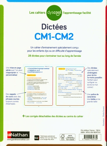 Dictées Dyscool - 6e harmos - Enfants Dys Appuis scolaires Dilisco (inséré aussi dans dyslexie)