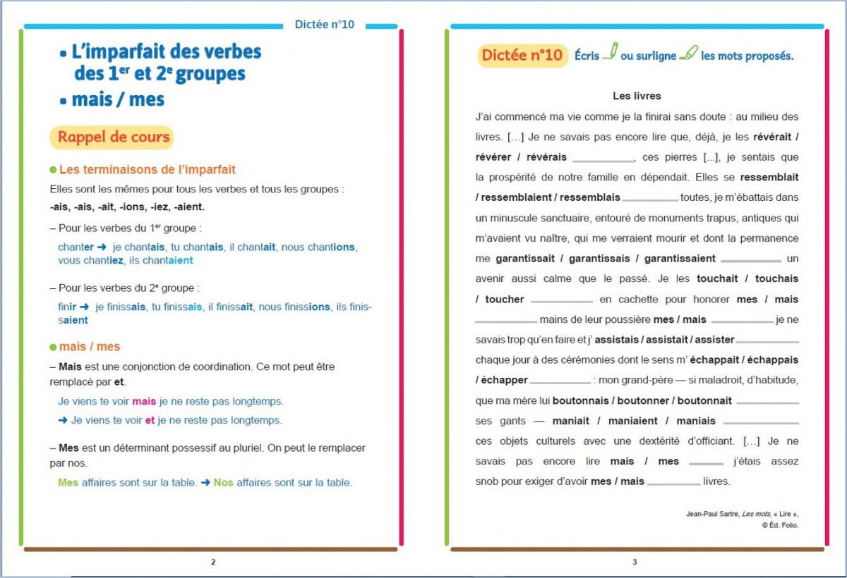 Dictées Dyscool -10-11e harmos - adapté aux enfants Dys Dyslexie et concentration Dilisco