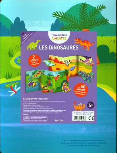 Les dinosaures : mon aventure aimantée Cahiers de jeux La family shop