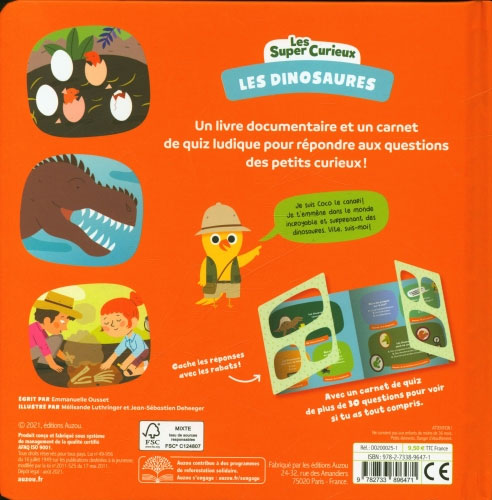 Les dinosaures, enfant dès 4 ans Cahiers de jeux olf