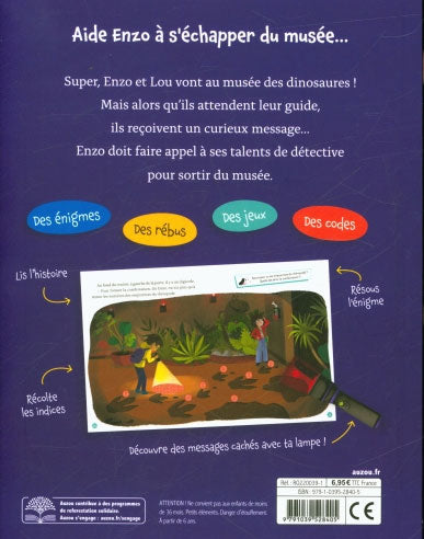 Mon Roman Enigme - Mes premières enquêtes : Le musée des dinosaures Livres La family shop
