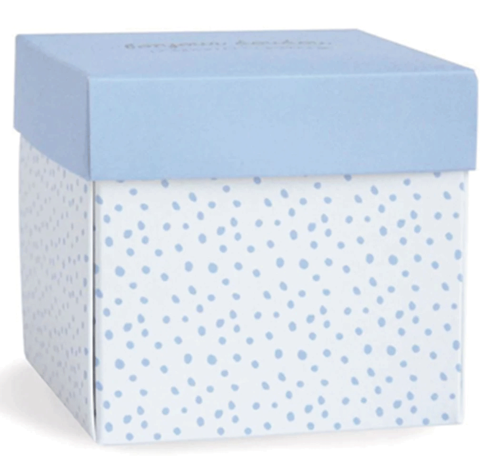 Mini Doudou Lapin Blanc et Bleu – Un cadeau de naissance plein de douceur