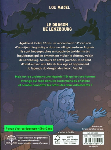 Horreur Suisse - Le dragon de Lenzbourg - Livre d'horreur dès 10 ans Livres OLF