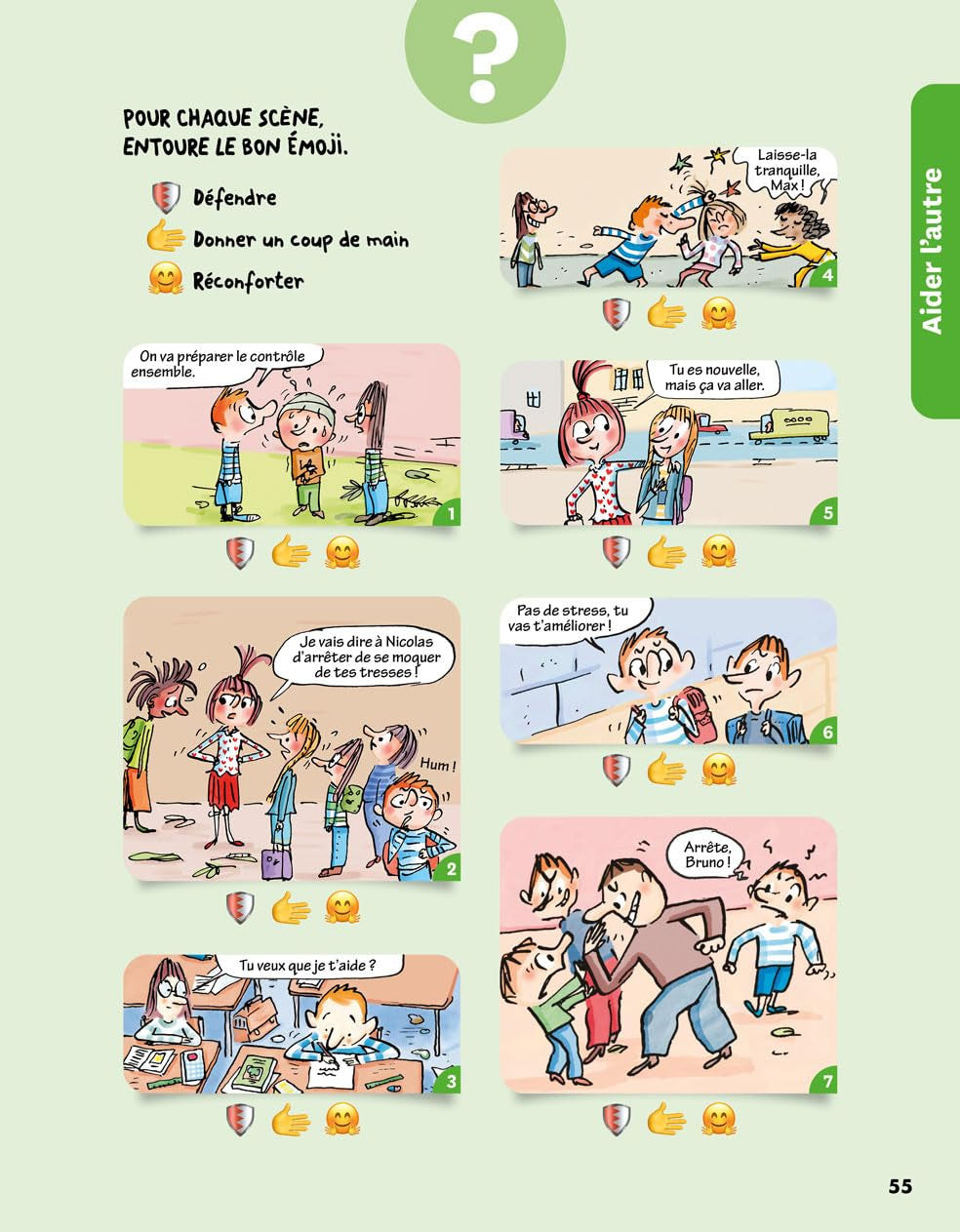 Les défis de l'empathie avec Max et Lili : Carnet d'activités Livres OLF