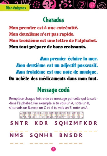 Jeux et énigmes en vacances - 9-10 ans Cahiers de jeux olf