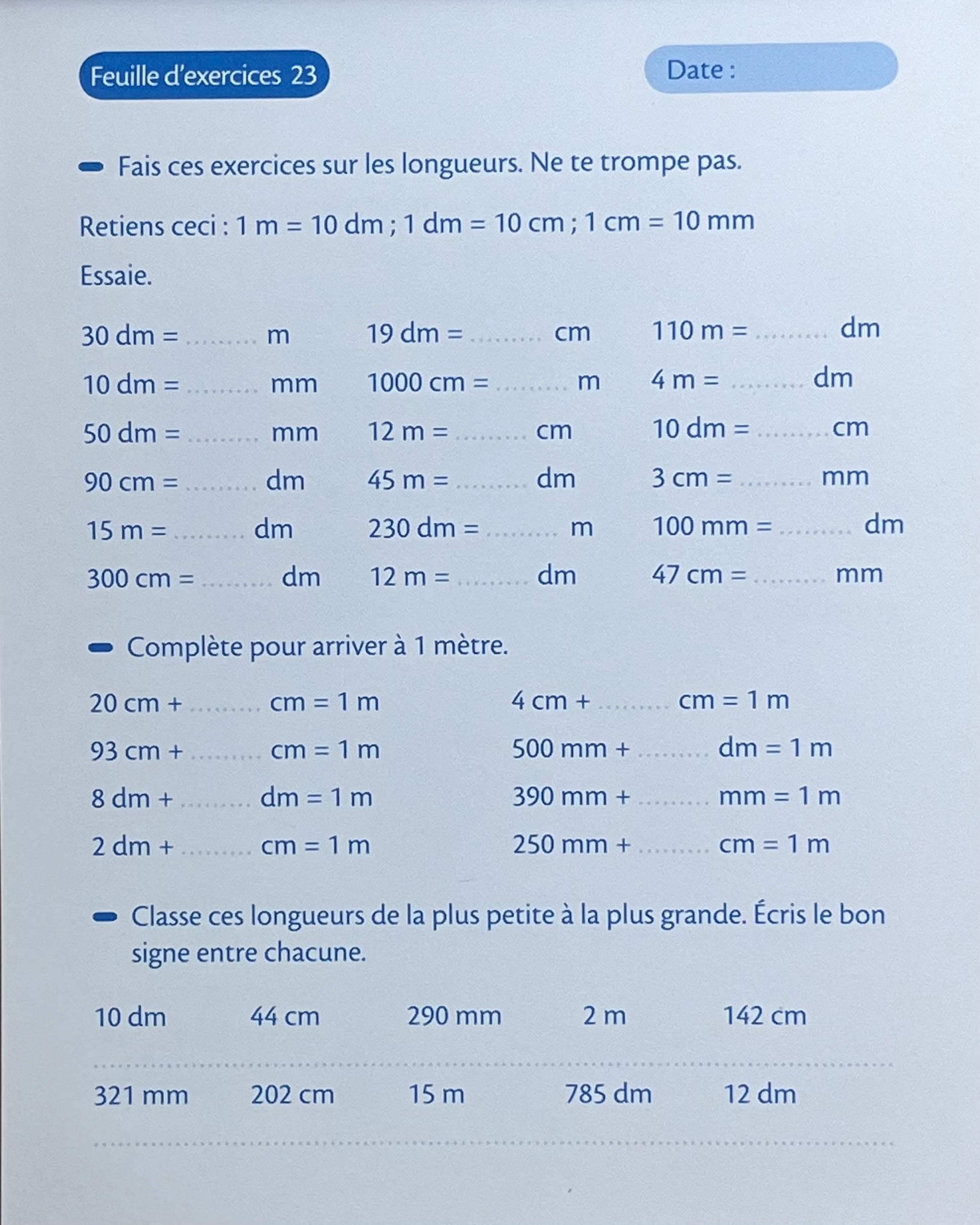 8-9 ans - Calcul - 4ème - 5ème harmos Appuis scolaires OLF