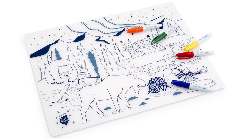Coloriage en silicone - Colorie une forêt boréale - Dès 3 ans Jeux & loisirs créatifs olf