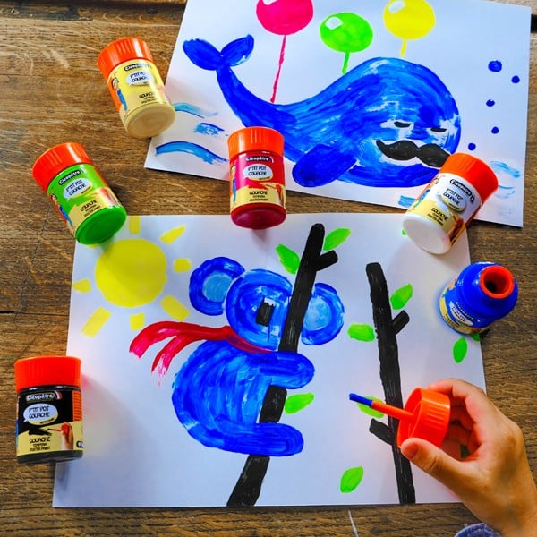 6 pots de peinture gouache Néfertari 50ml Jeux & loisirs créatifs Swissgames