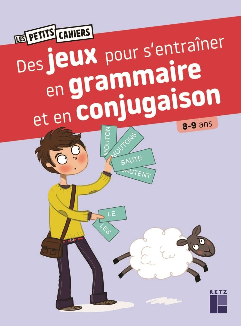 Cahier de jeux: grammaire et conjugaison - 8 - 9 ans - 5 et 6P Cahiers de jeux La family shop