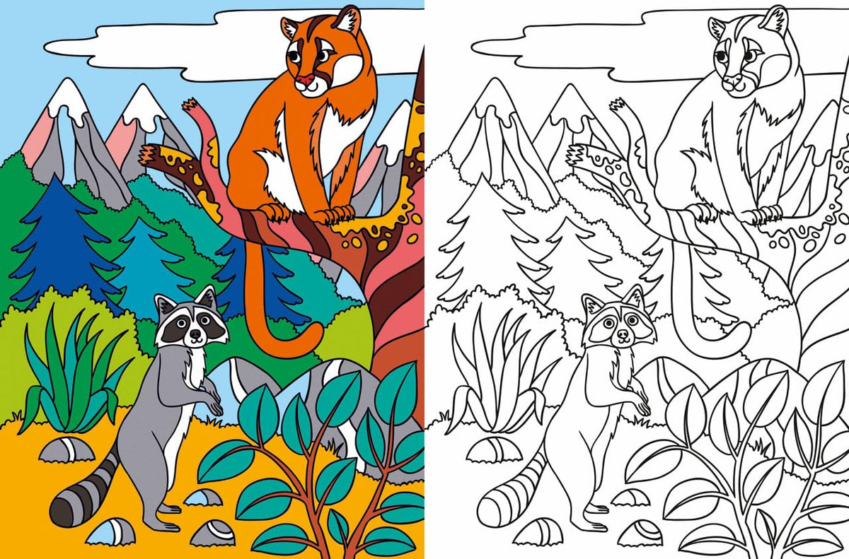 Mon grand livre de coloriage - les animaux - dès 6 ans
