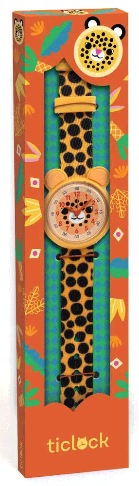 Montre pédagogique à quartz - guépard