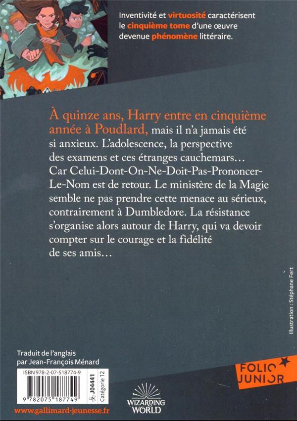 Harry Potter et l'ordre du Phénix - T5 Livres La family shop