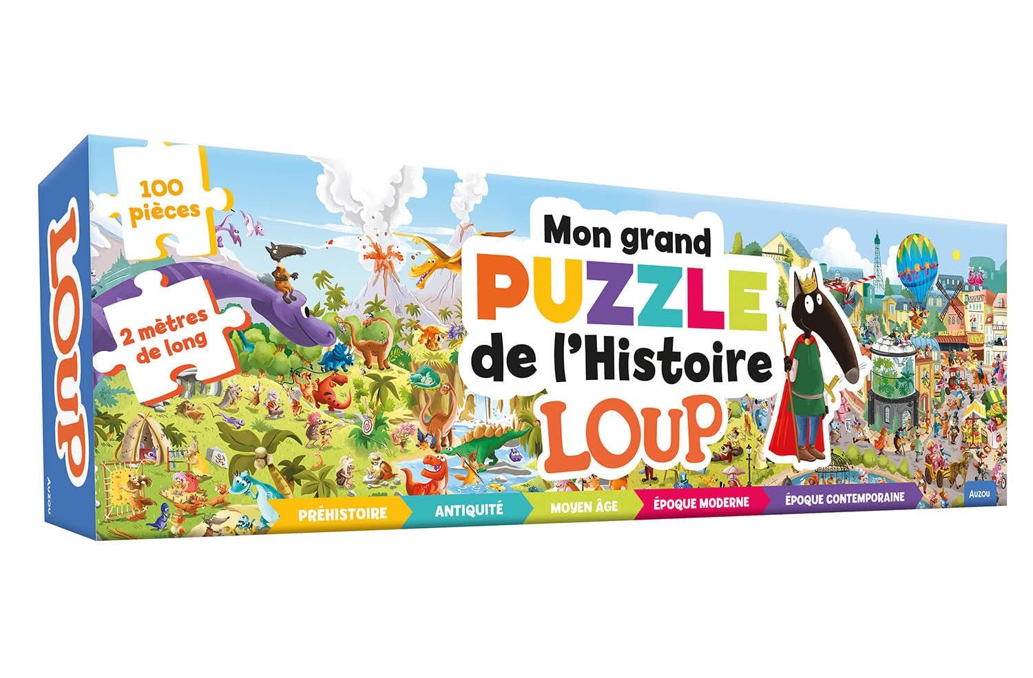 Mon grand puzzle de l'Histoire - Loup - 100 pièces Jeux & loisirs créatifs OLF