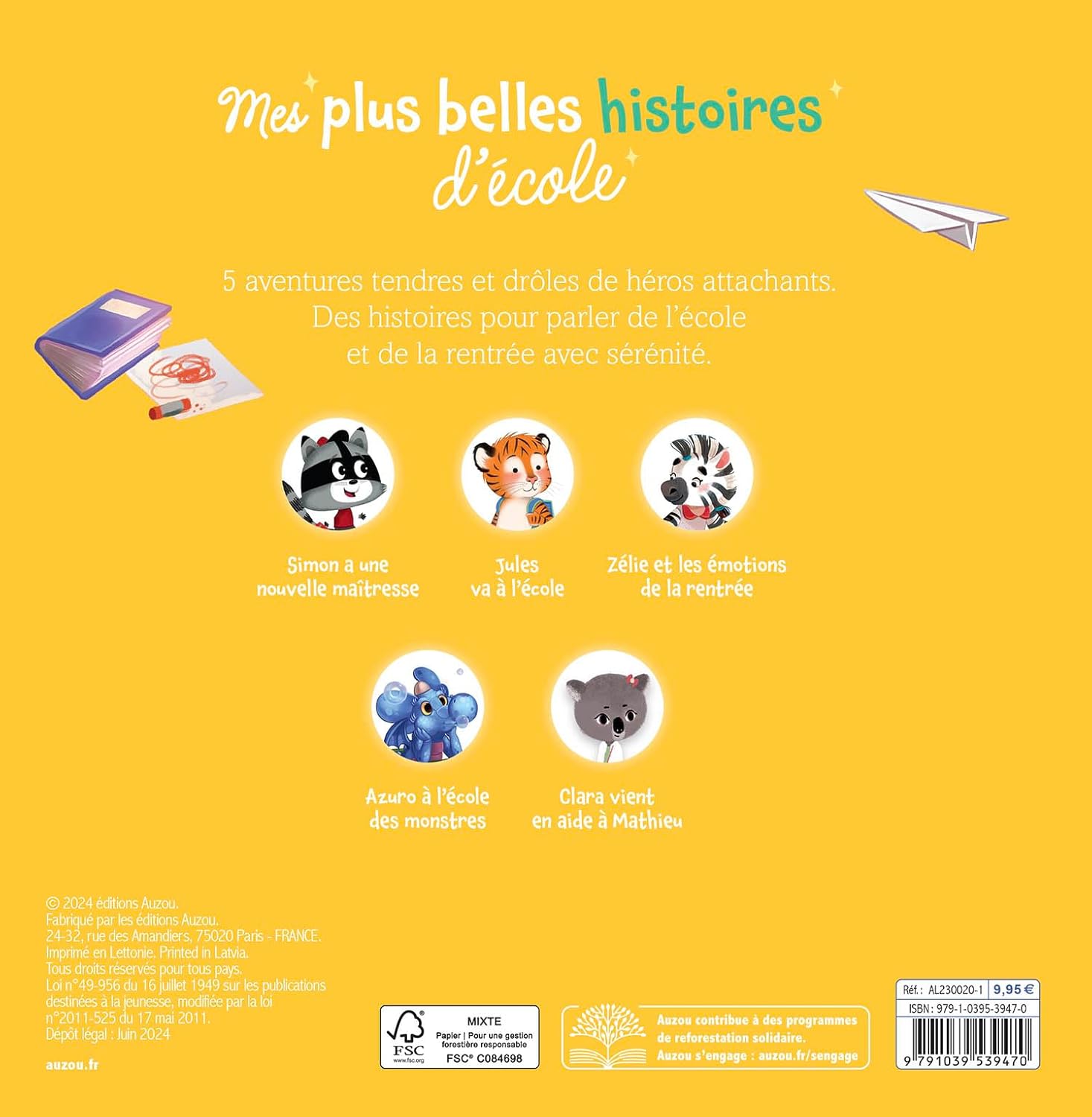 Mes plus belles histoires d'école - Album Livres OLF