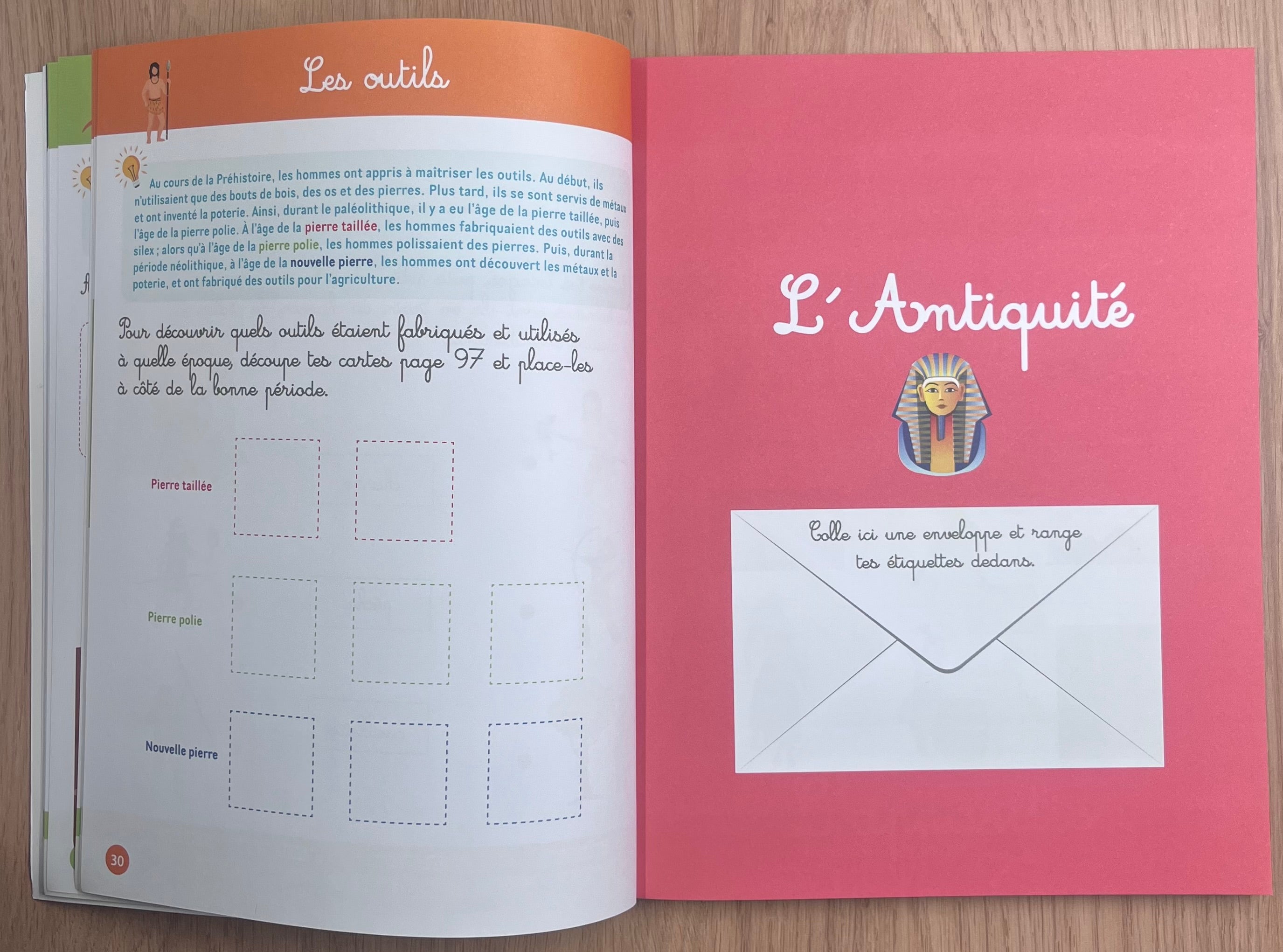 Mon grand cahier Montessori d'histoire du monde Montessori & Steiner OLF